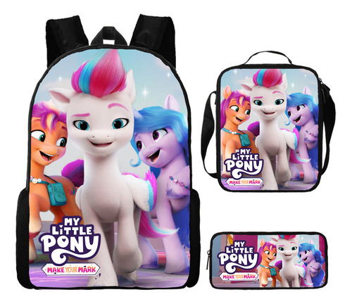 Mochila Escolar Infantil Little Pony Para Estudiantes De My