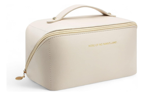Cosmetiquera Amplia Con Monedero De Regalo Varios Colores Beige Lisa