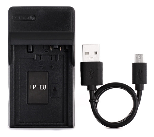 Cargador Usb Lp-e8 Para Canon Eos T2i T3i T4i T5i Eos D 550d