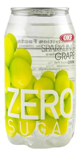Soda Sabor Uva Zero Sugar Okf X 350 Ml Origen Korea