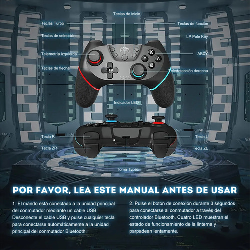 Control Inalámbrico Gamepad Para Nintendo Switch Joystick