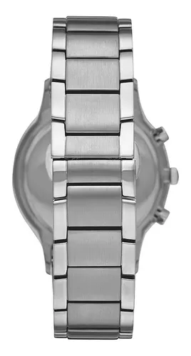Emporio Armani Reloj Renato De Cuarzo Para Hombre Plateado