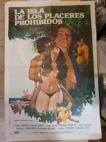 Afiche De Cine Original-2058-la Isla De Los Placeres ,,,
