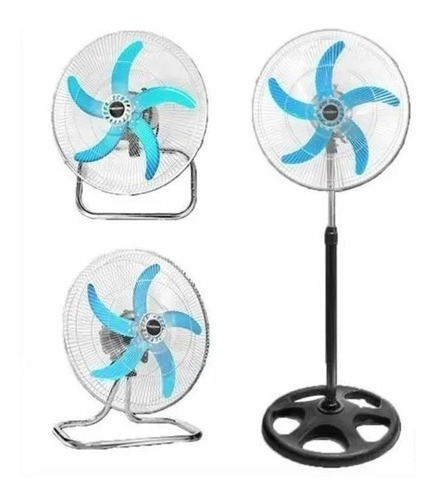 Ventilador 3 En 1 Potencia 100 Wts  Piso Turbo Pared Nuevos