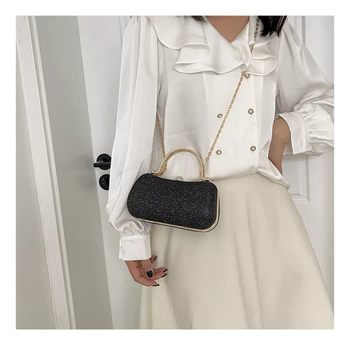 Elegante Bolso De Fiesta Y Cena Con Cadena