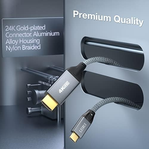 Cable Leirui Usb C A Hdmi 4k 60 Hz 10 Pies Thunderbolt A Hdm