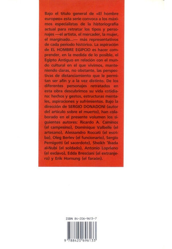 El Hombre Egipcio - Sergio Donadoni - Alianza