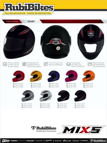 Cascos Mixx Económicos Aprobados Brasileros