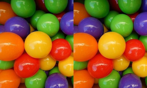 Imagen 6 de 6 de 50 Pelotas Para Pelotero Pelotitas Inflables Juegos Oferta