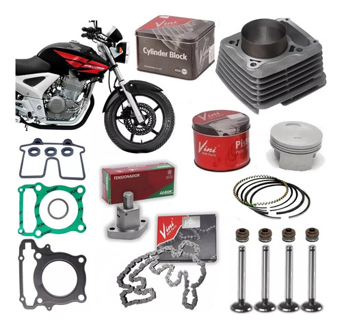 Kit Cilindro Motor Cbx 250 Twister 2005 2006 2007 2008