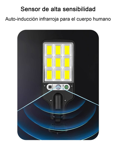 Luz Solar Mazorca Al Aire Libre Super Brillante Lám 3 Modos