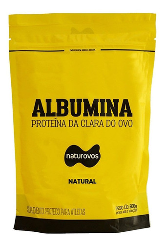 Albumina Refil - 500g Natural - Naturovos