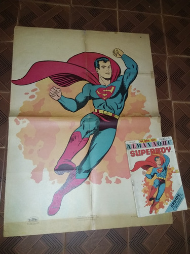 Almanaque Superboy 1969 Editora Ebal C/ Poster Original Raro (Usado)