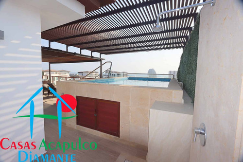 Cad La Isla Java D Ph. Penthouse En Condominio De Playa. Con Roof Garden, Alberca Privada Y Vistas Panorámicas