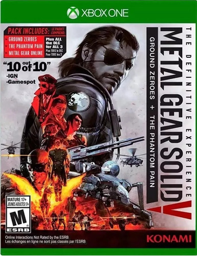 Metal Gear Xbox One Definitive Edition Juego Nuevo Fisico