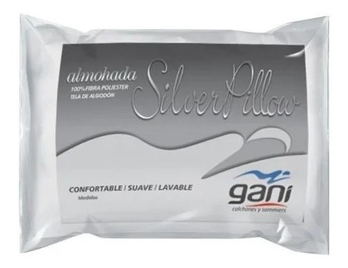 Almohada Vellon Gani 70x40 Cm Silver Pillow- Muebles Acuario