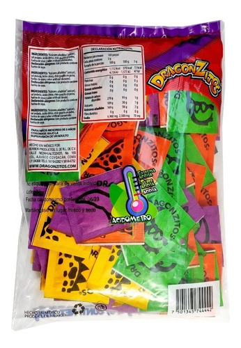 Dragonzitos Dulce Mayoreo 11 Bolsas Con 100 Piezas C/u