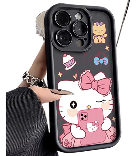 Funda Sanrio Hello Kitty Kuromi Para iPhone 14, 15, 13, 12,