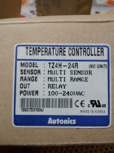 Controlador De Temperatura Tz4h-24r Autonics 