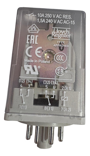 1svr405621r1100 Relevador 24vdc Led Cr-u024dc2l Abb 8 Pines