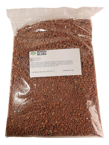Fosfobonsái Fertilizante Granulado N 18 P46 K5 3kg.