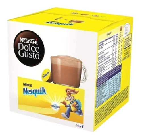 Imagen 1 de 10 de Capsulas Dolce Gusto Nescafe Nesquik 256g X16 Unid