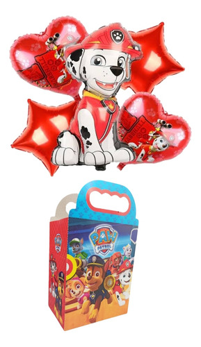 Paw Patrol Marshall Set Globo Decoración Más Dulcera 50 Niño