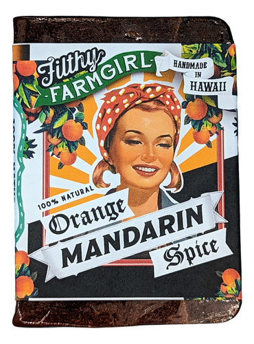 Filthy Farmgirl Jabn Hecho A Mano Con Especias Mandarina Nar