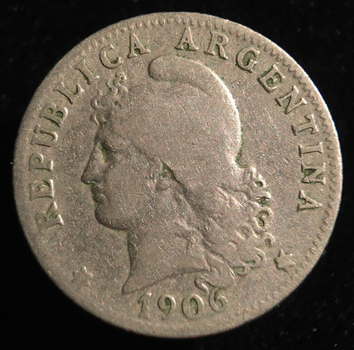 Argentina, 20 Centavos, 1906. Cj#57. F++