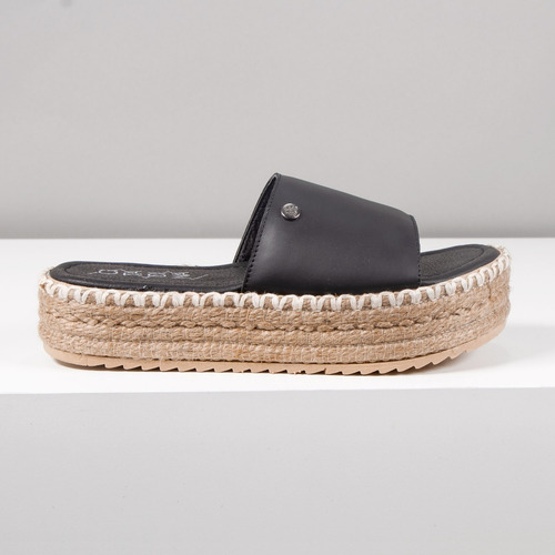 Imagen 2 de 6 de Sandalias Mujer Cuero Vacuno Yute Moda Verano Citadina Guada