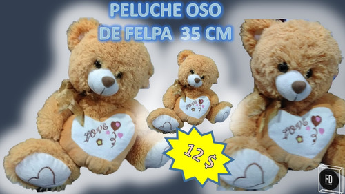 Peluche Oso De Felpa Antialergico, Corazon