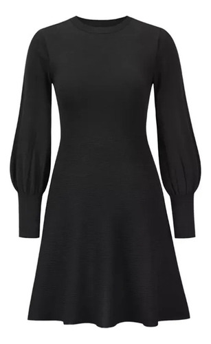 Vestido Punto Talla Grande Para Mujer Otoño E Invierno Nuevo