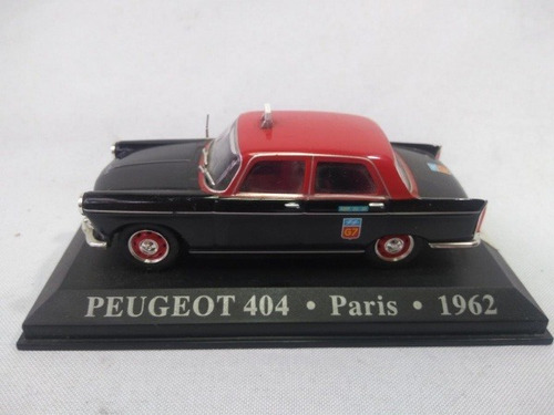 Miniatura Taxis Do Mundo Peugeot 404 Paris 1962 