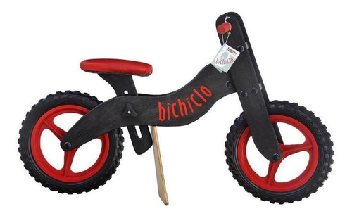 Imagem 1 de 1 de Bicicleta Infantil De Madeira Aro 12 - Bichiclo Preta