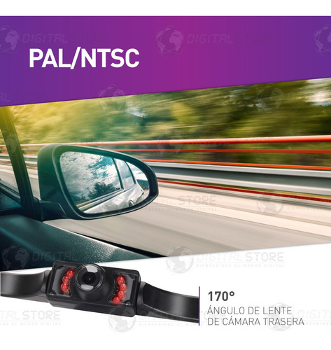 Camara Trasera Marcha Atras Retroceso Para Auto Ir + Pantalla Lcd Tft 4:3