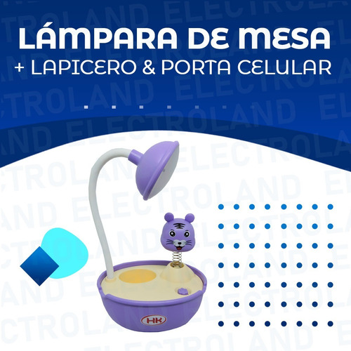 Imagen 2 de 10 de Velador Led Flexible Lampara Portacelular Lapicero Recargabl