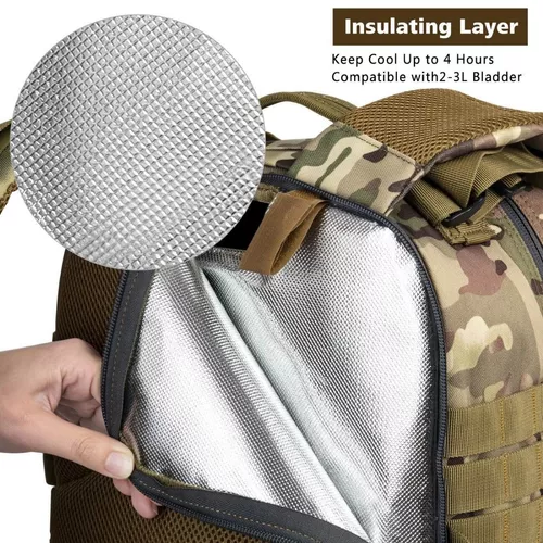 Gelindo mochila táctica militar, 35L, bolsa Molle del ejército