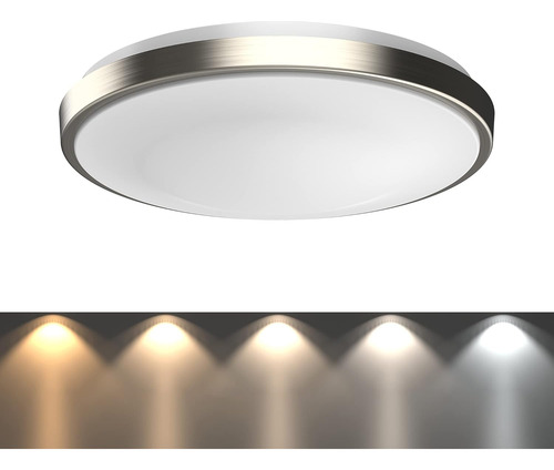 Lámpara De Techo Led Regulable, Montaje Empotrado, Interrupt