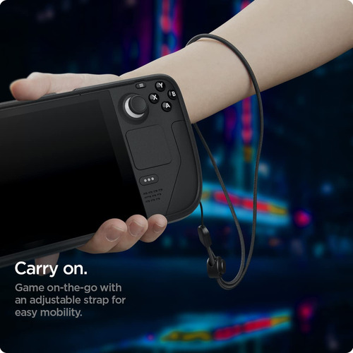 Funda Resistente Negra Mate Para Steam Deck Lcd Y Oled