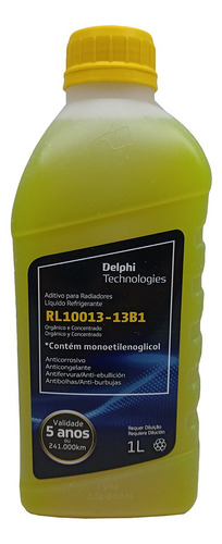 Aditivo Radiador Arrefecimento Concentrado Organico 1 Litro Delphi RL10013