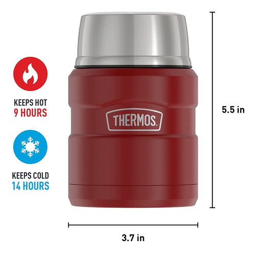 Thermos Stainless King - Tarro De Alimentos 470 Ml Verde Color Verde oscuro