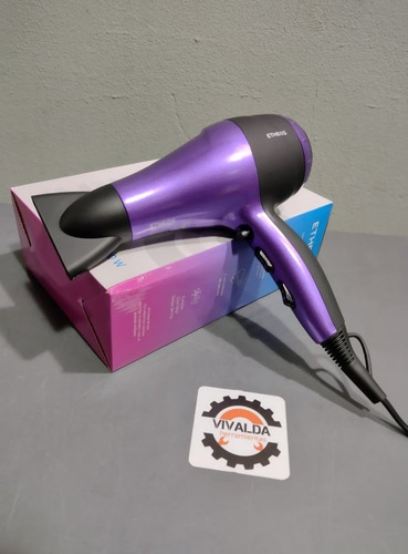Imagen 2 de 10 de Secador Cabello Pelo 2000w 3 Temperaturas 2 Velocidad Etheos