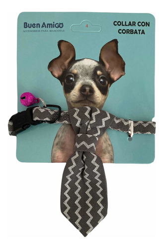 Collar Con Corbata Para Mascotas Gatos Perros Pequeños