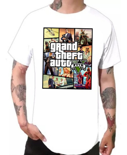 Playera Grand Theft Auto V Gta 5 Rockstar Games Gamer 