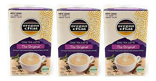 Oregon Chai Mezcla Chai Latte Instantánea (24 Sobres)