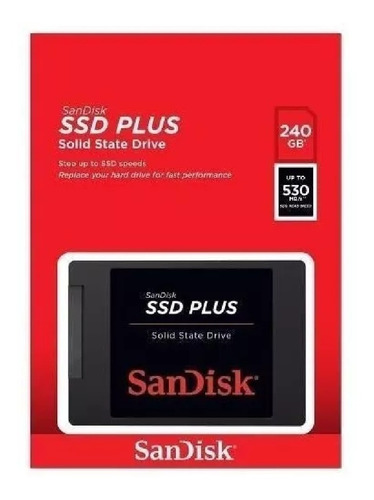 Hd Ssd 240gb Sandisk Plus® 530mb/s Sata 3 20x Mais Rápido