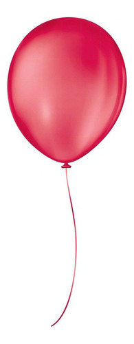 Balão De Festa Látex Liso - Cores - 9  23cm - 50 Unidades Cor Rubi