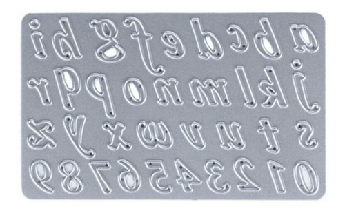 Troquel Alfabeto Minúscula+números,scrapbook,papel,manualida