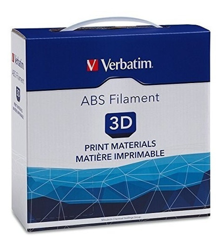 Abs Filamento Verbatin Imprecion 3d 1kg 3mm Blanco