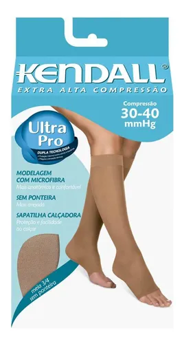 Meia Kendall 3/4 Extra Alta Compressão (30-40 Mmhg)